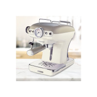 Produktbild för Ariete Vintage 1389 - kaffemaskin med mjölkskummare - 15 bar - beige