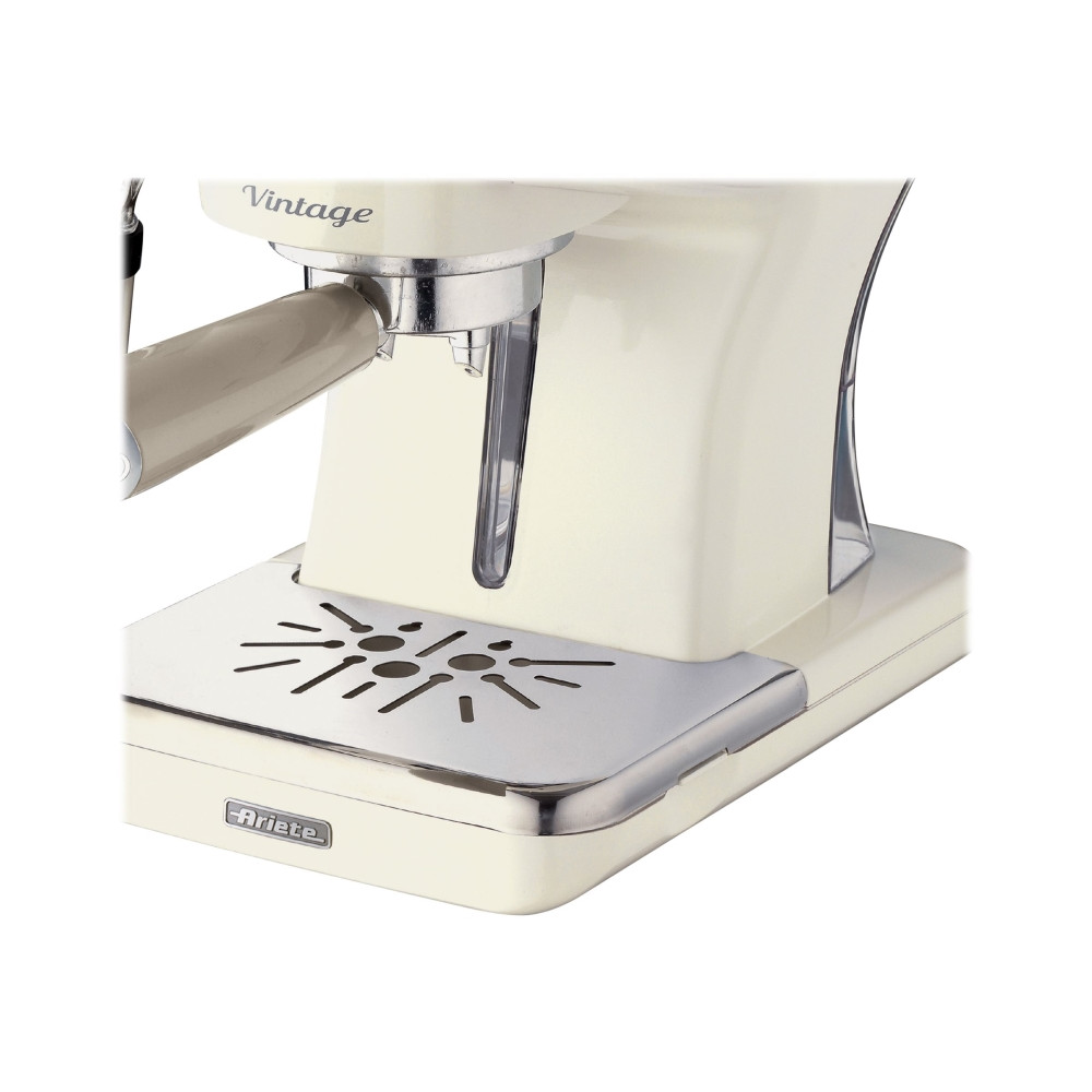 Produktbild för Ariete Vintage 1389 - kaffemaskin med mjölkskummare - 15 bar - beige
