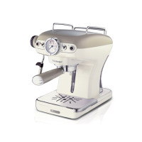 Produktbild för Ariete Vintage 1389 - kaffemaskin med mjölkskummare - 15 bar - beige