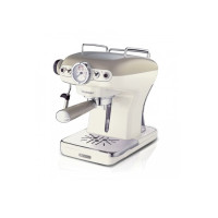 Produktbild för Ariete Vintage 1389 - kaffemaskin med mjölkskummare - 15 bar - beige