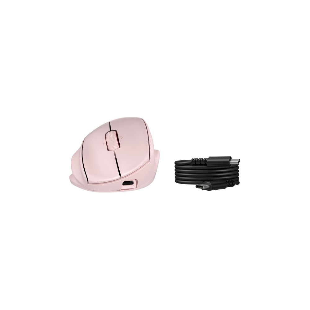 Produktbild för HP 725M - mus - 21° semi-vertikal lutning - Bluetooth, 2.4 GHz - svart