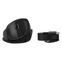 Produktbild för HP 725M - mus - 21° semi-vertikal lutning - Bluetooth, 2.4 GHz - svart