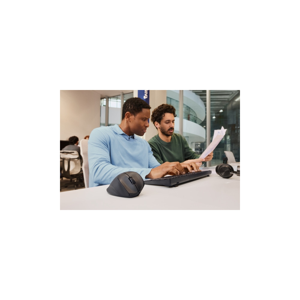 Produktbild för HP 725M - mus - 21° semi-vertikal lutning - Bluetooth, 2.4 GHz - svart