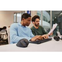 Produktbild för HP 725M - mus - 21° semi-vertikal lutning - Bluetooth, 2.4 GHz - svart