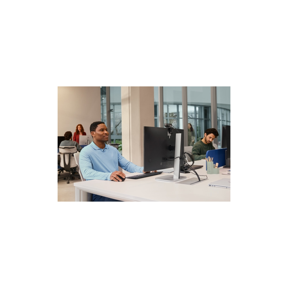 Produktbild för HP 725M - mus - 21° semi-vertikal lutning - Bluetooth, 2.4 GHz - svart