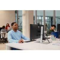 Produktbild för HP 725M - mus - 21° semi-vertikal lutning - Bluetooth, 2.4 GHz - svart