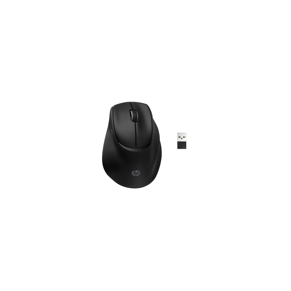 Produktbild för HP 725M - mus - 21° semi-vertikal lutning - Bluetooth, 2.4 GHz - svart