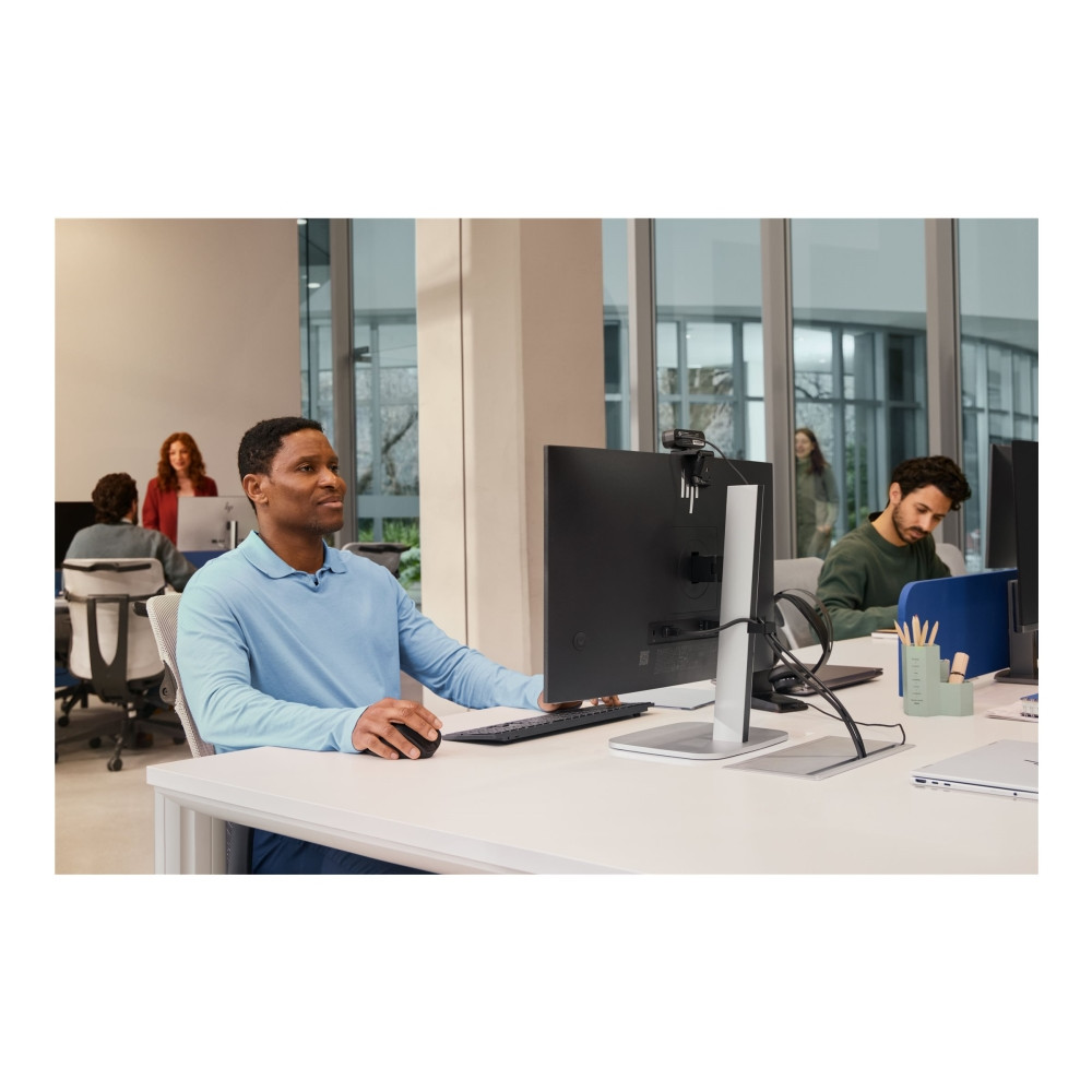 Produktbild för HP 725M - mus - 21° semi-vertikal lutning - Bluetooth, 2.4 GHz - svart