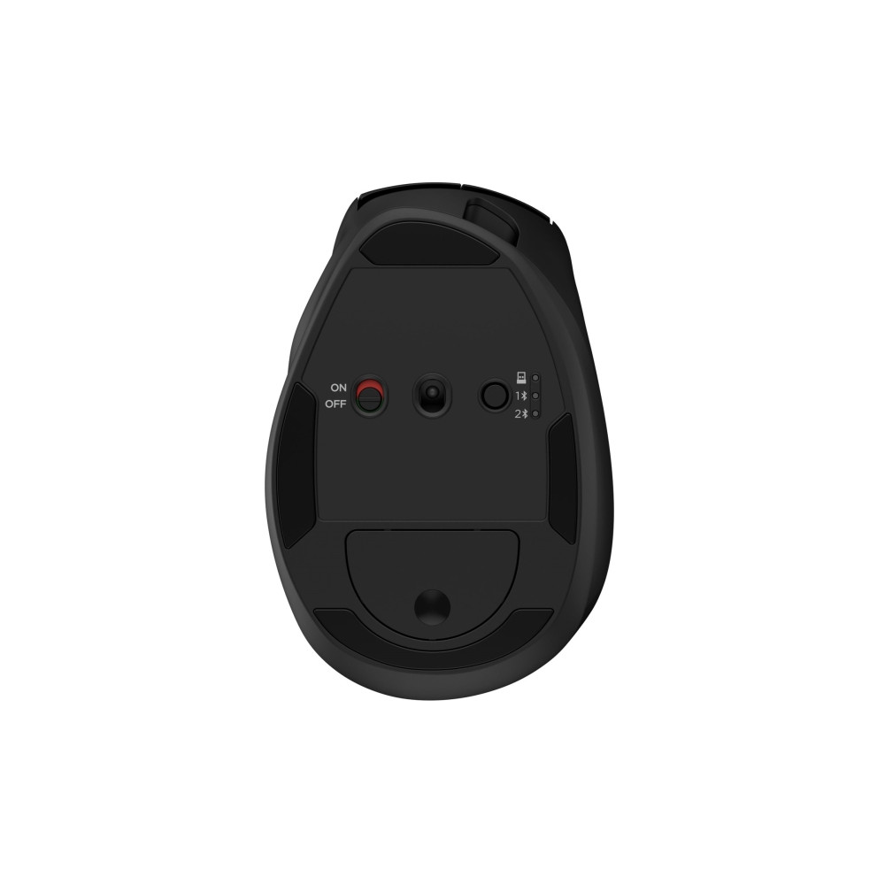 Produktbild för HP 725M - mus - 21° semi-vertikal lutning - Bluetooth, 2.4 GHz - svart