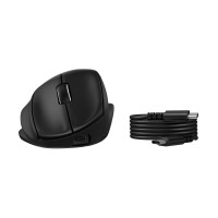 Produktbild för HP 725M - mus - 21° semi-vertikal lutning - Bluetooth, 2.4 GHz - svart