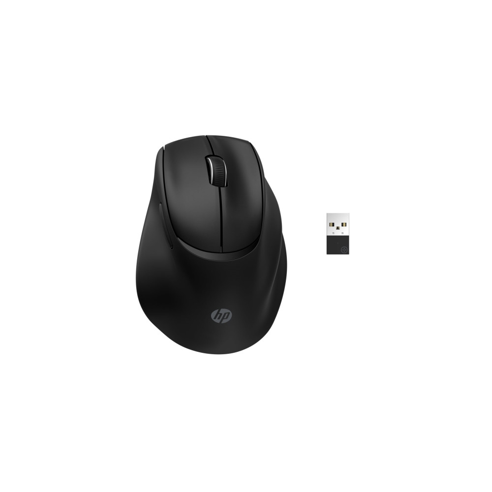 Produktbild för HP 725M - mus - 21° semi-vertikal lutning - Bluetooth, 2.4 GHz - svart
