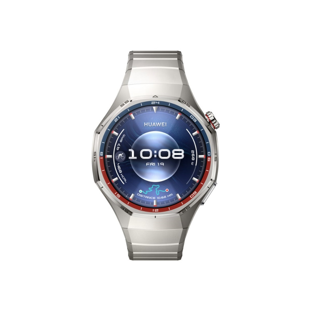 Produktbild för Huawei Watch GT 6 Pro - titanium alloy - smart klocka med rem - silver - silver