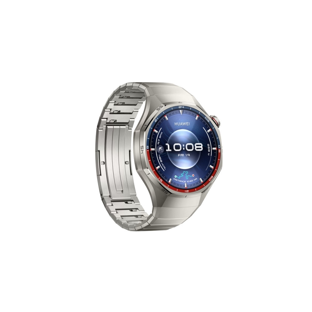 Produktbild för Huawei Watch GT 6 Pro - titanium alloy - smart klocka med rem - silver - silver