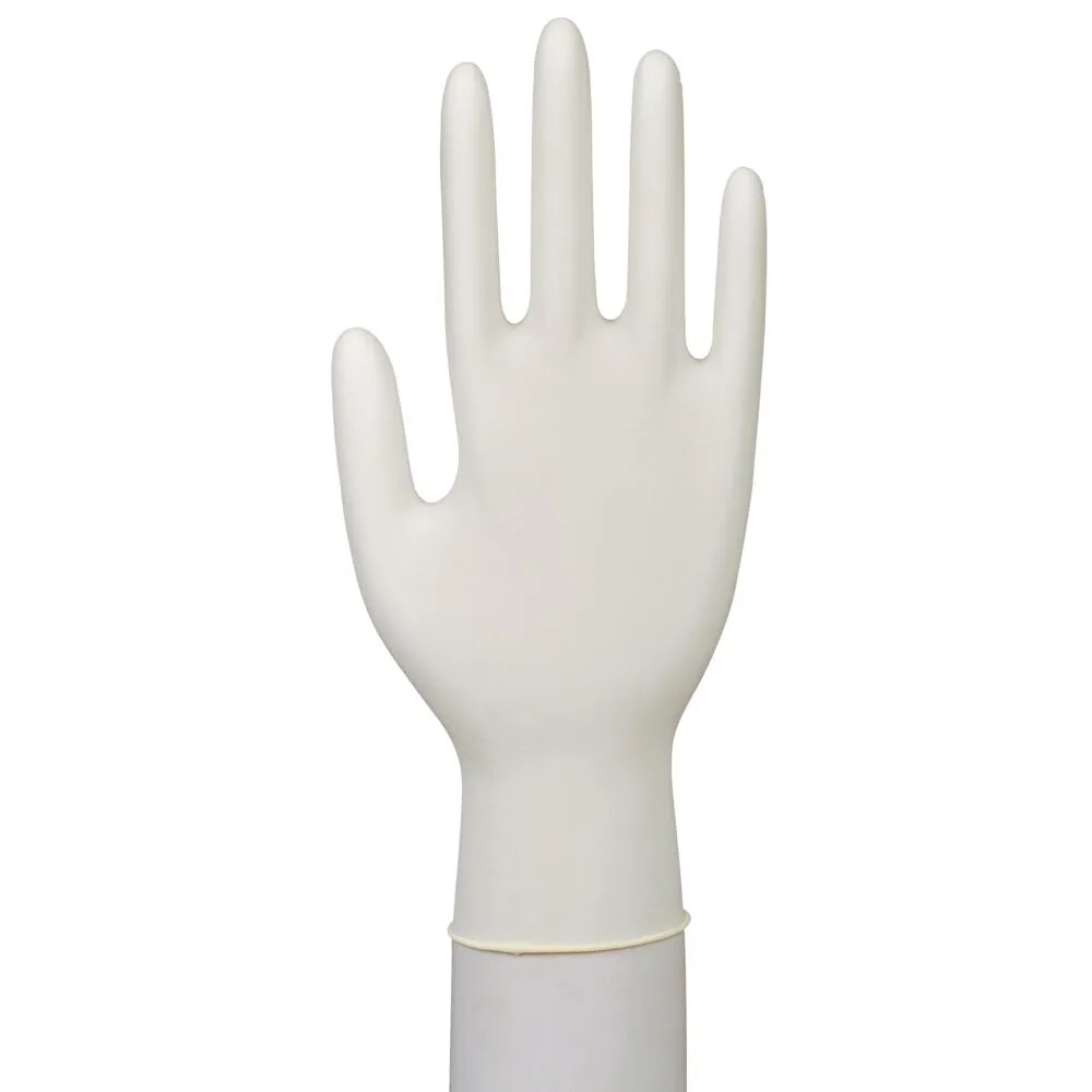 Produktbild för Undersökningshandske, ABENA Classic, L, natur, latex, puderf...