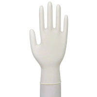 Produktbild för Undersökningshandske, ABENA Classic, L, natur, latex, puderf...