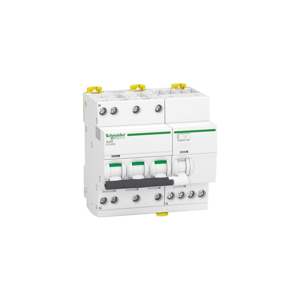 Produktbild för SCHNEIDER ELECTRIC Kombinationsbrytare RCBO 16A 300mA C-kara...