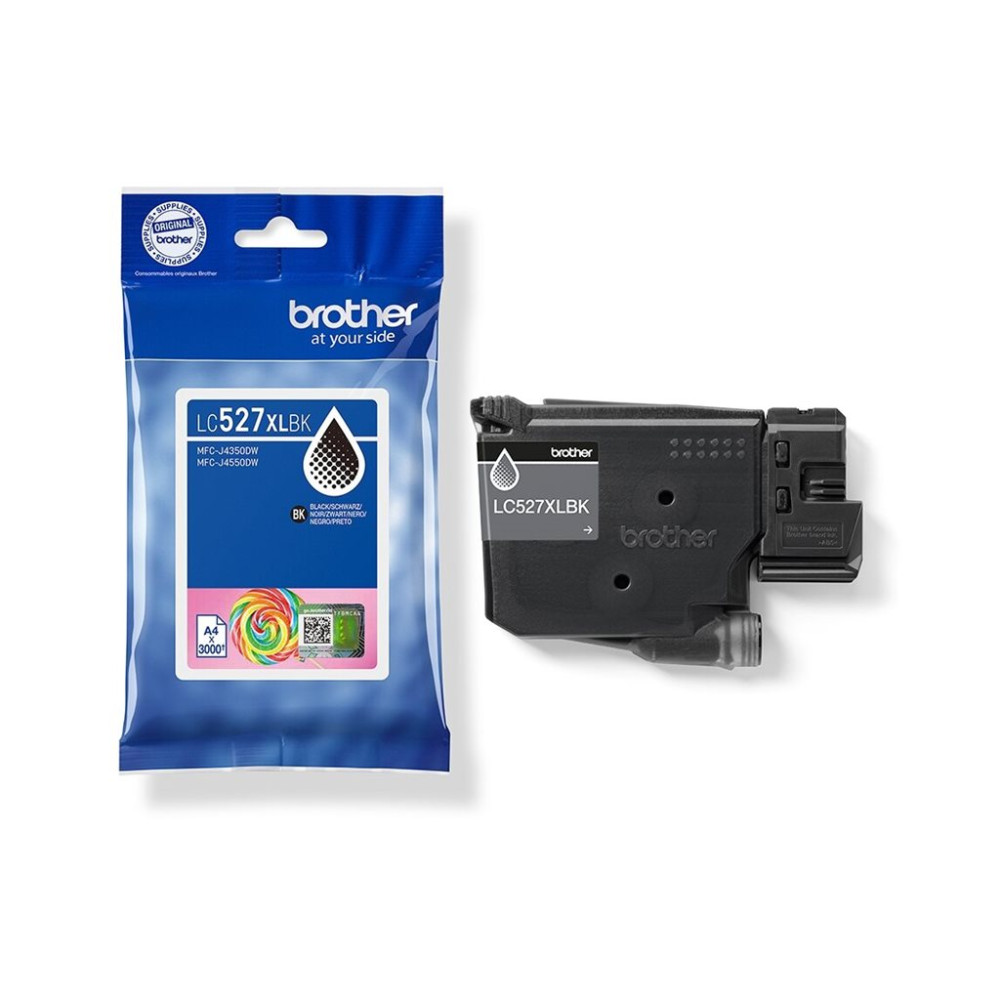 Produktbild för Brother LC527XLBK - Lång livslängd - svart - original - bläckpatron
