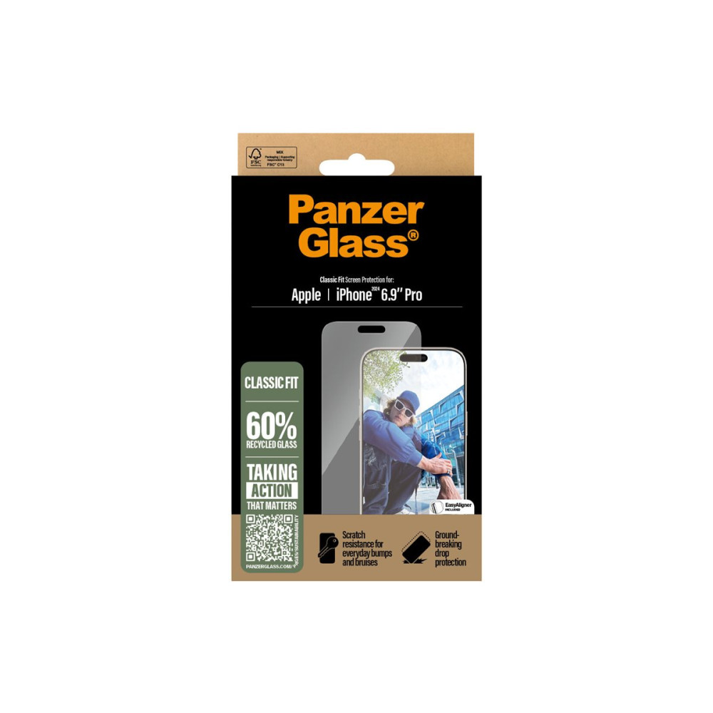 Produktbild för PanzerGlass - skärmskydd för mobiltelefon - klassisk passning