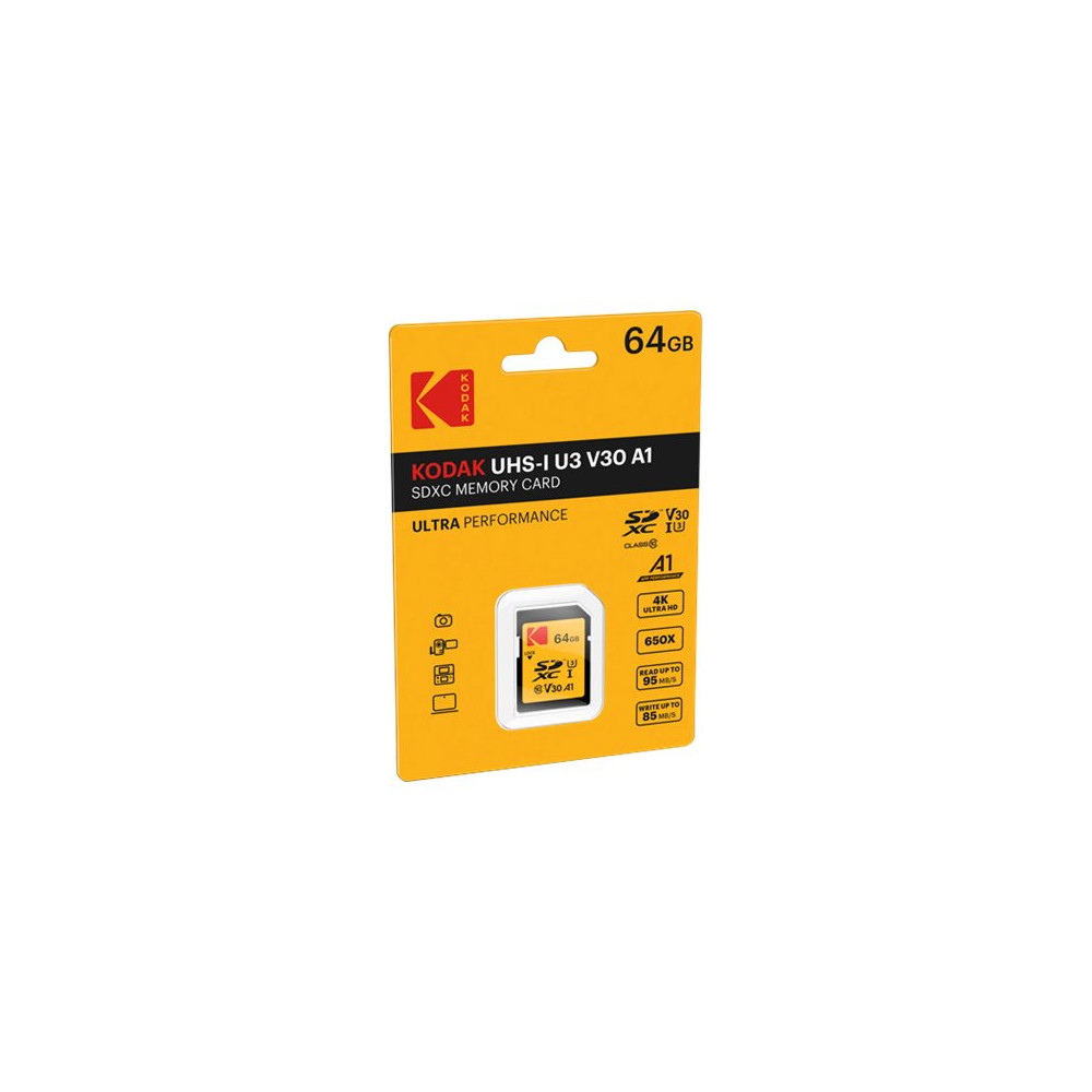 Produktbild för Kodak - flash-minneskort - 64 GB - SDXC UHS-I
