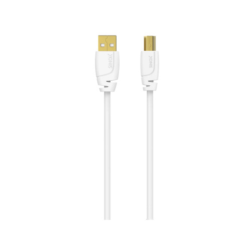 Sinox beslag Sinox SOC04103, 3 m, USB A, USB B, USB 2.0, 0,48 Gbit/s, Vit