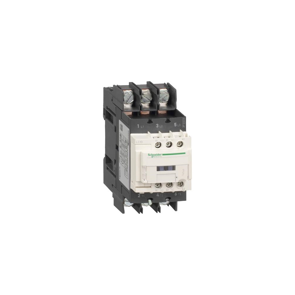 Produktbild för SCHNEIDER ELECTRIC Contactor 18,5kW, 400V AC, 40A vid AC3, 3...