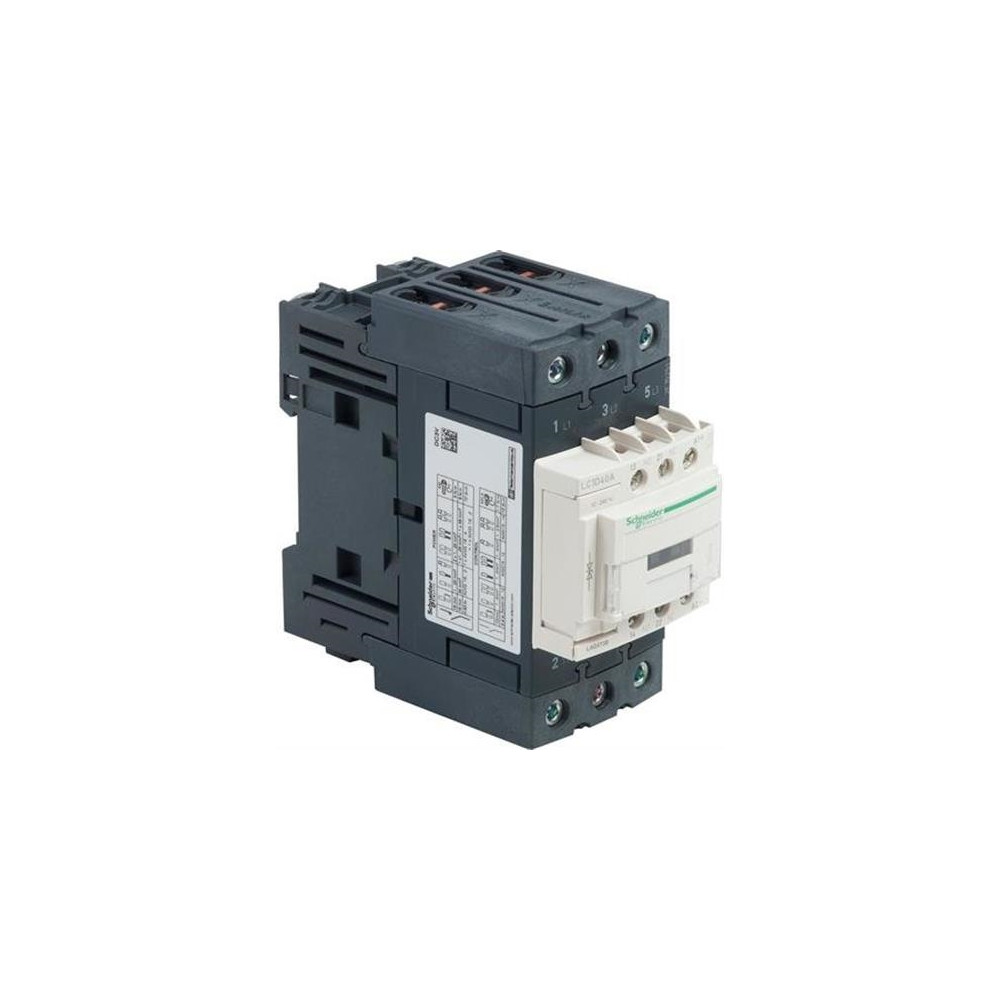 Produktbild för SCHNEIDER ELECTRIC Contactor 18,5kW, 400V AC, 40A vid AC3, 3...