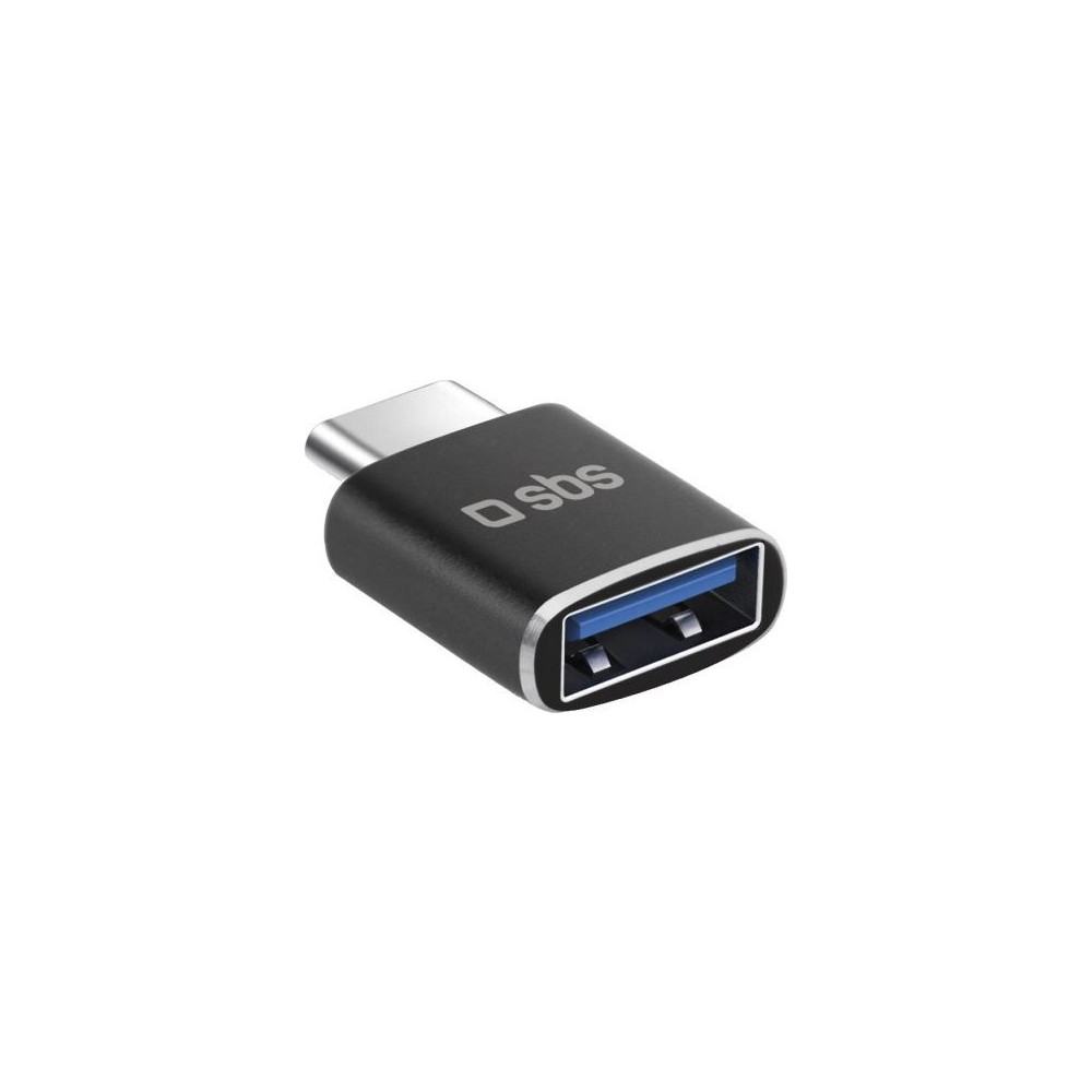 Produktbild för SBS TEADAPTTCUSB Kabeladapter USB-C USB-A Svart (TEADAPTTCUS...