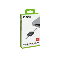 Produktbild för SBS TEADAPTTCUSB Kabeladapter USB-C USB-A Svart (TEADAPTTCUS...