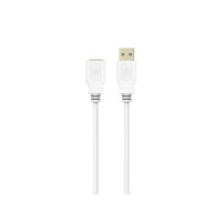 Produktbild för Sinox SOC04302, 2 m, USB A, USB A, USB 2.0, 0,48 Gbit/s, Vit
