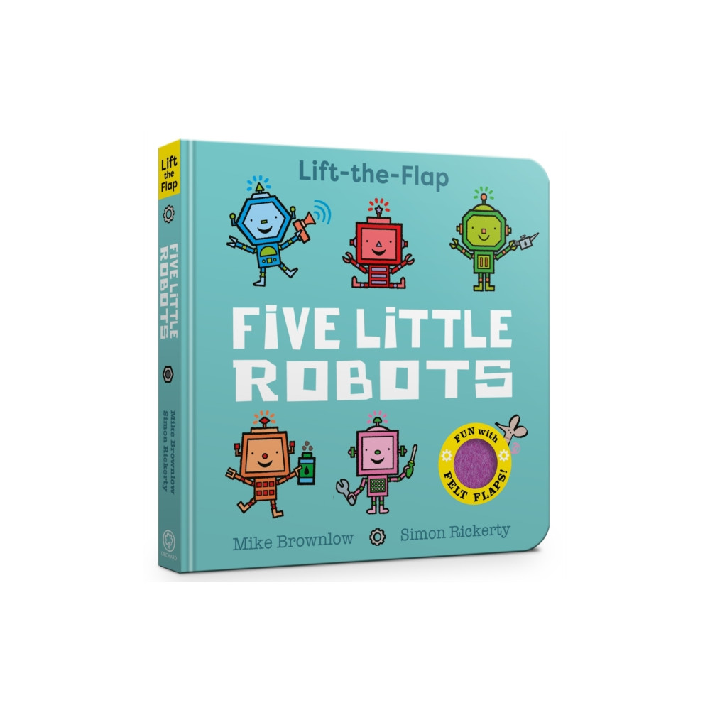 Produktbild för Five Little Robots (bok, board book, eng)