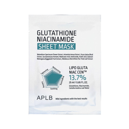 APLB APLB Glutathione Niacinamide Sheet Mask 25ml