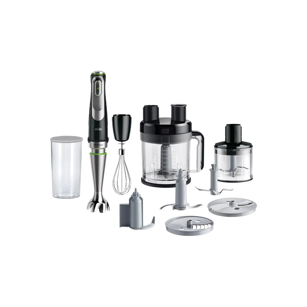 Produktbild för Braun Multiquick 9 MQ 9195XLI - handmixer - premiumsvart/borstat rostfritt stål