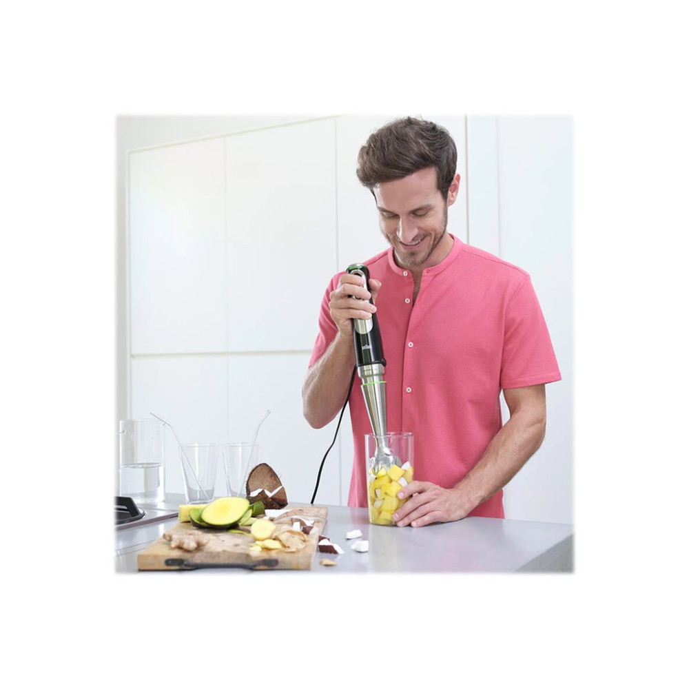 Produktbild för Braun Multiquick 9 MQ 9195XLI - handmixer - premiumsvart/borstat rostfritt stål