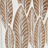 Produktbild för Konst Dekor 3 pcs Brun och vit 40 x 40 x 1,5 cm Konstruerat trä