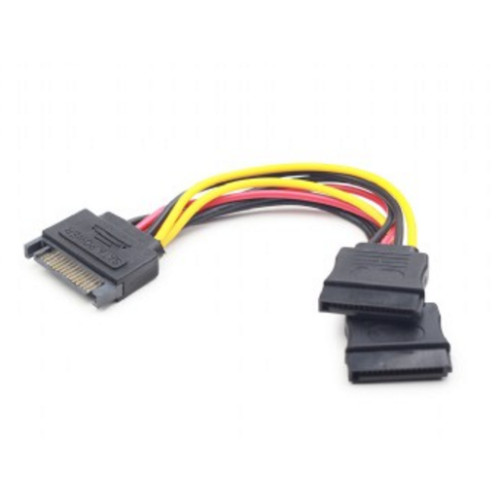Gembird Cablexpert CC-SATAM2F-01 - strömdelare - SATA-ström till SATA-ström - 15 cm
