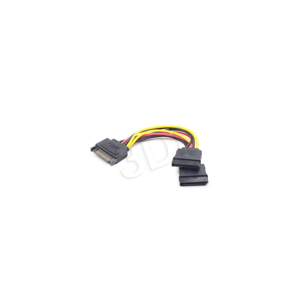 Produktbild för Cablexpert CC-SATAM2F-01 - strömdelare - SATA-ström till SATA-ström - 15 cm