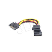 Produktbild för Cablexpert CC-SATAM2F-01 - strömdelare - SATA-ström till SATA-ström - 15 cm