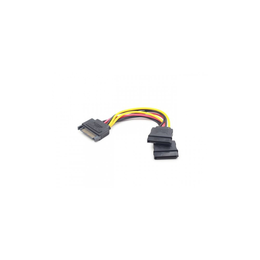 Produktbild för Cablexpert CC-SATAM2F-01 - strömdelare - SATA-ström till SATA-ström - 15 cm