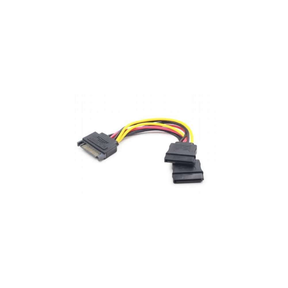 Produktbild för Cablexpert CC-SATAM2F-01 - strömdelare - SATA-ström till SATA-ström - 15 cm
