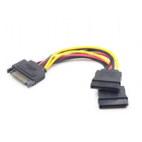 Produktbild för Cablexpert CC-SATAM2F-01 - strömdelare - SATA-ström till SATA-ström - 15 cm