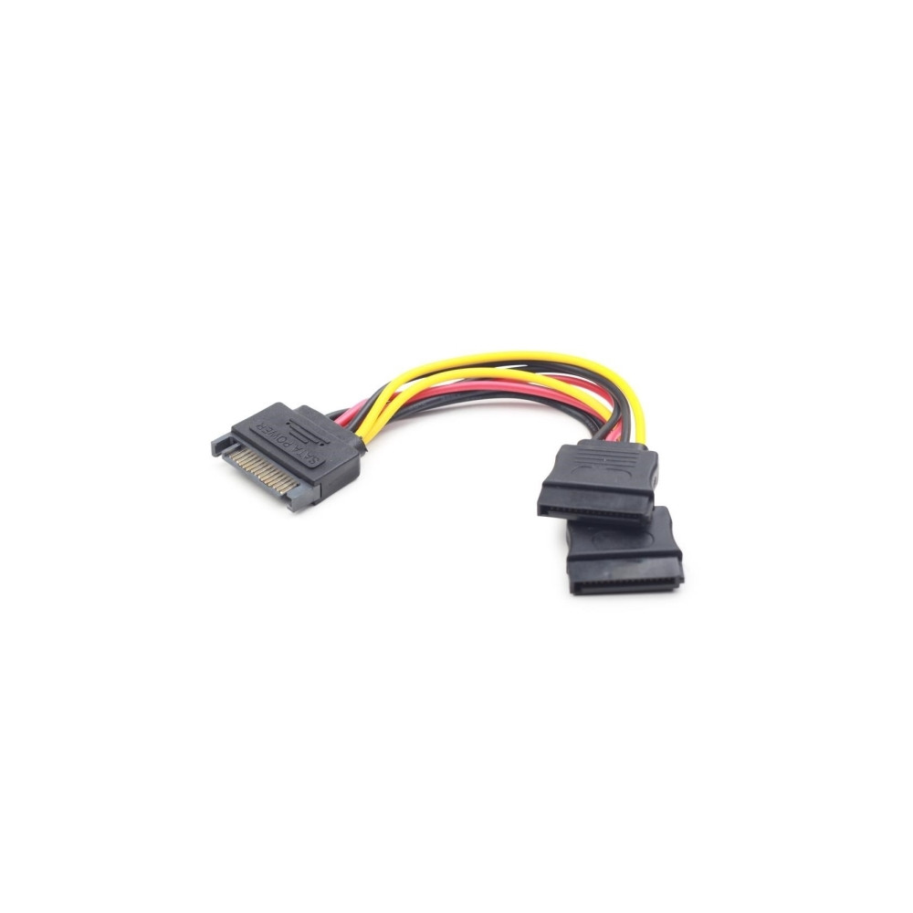 Produktbild för Cablexpert CC-SATAM2F-01 - strömdelare - SATA-ström till SATA-ström - 15 cm