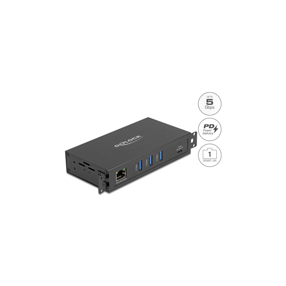 Produktbild för Delock - hubb - RJ45, 1.5 kV isolation - 3 portar