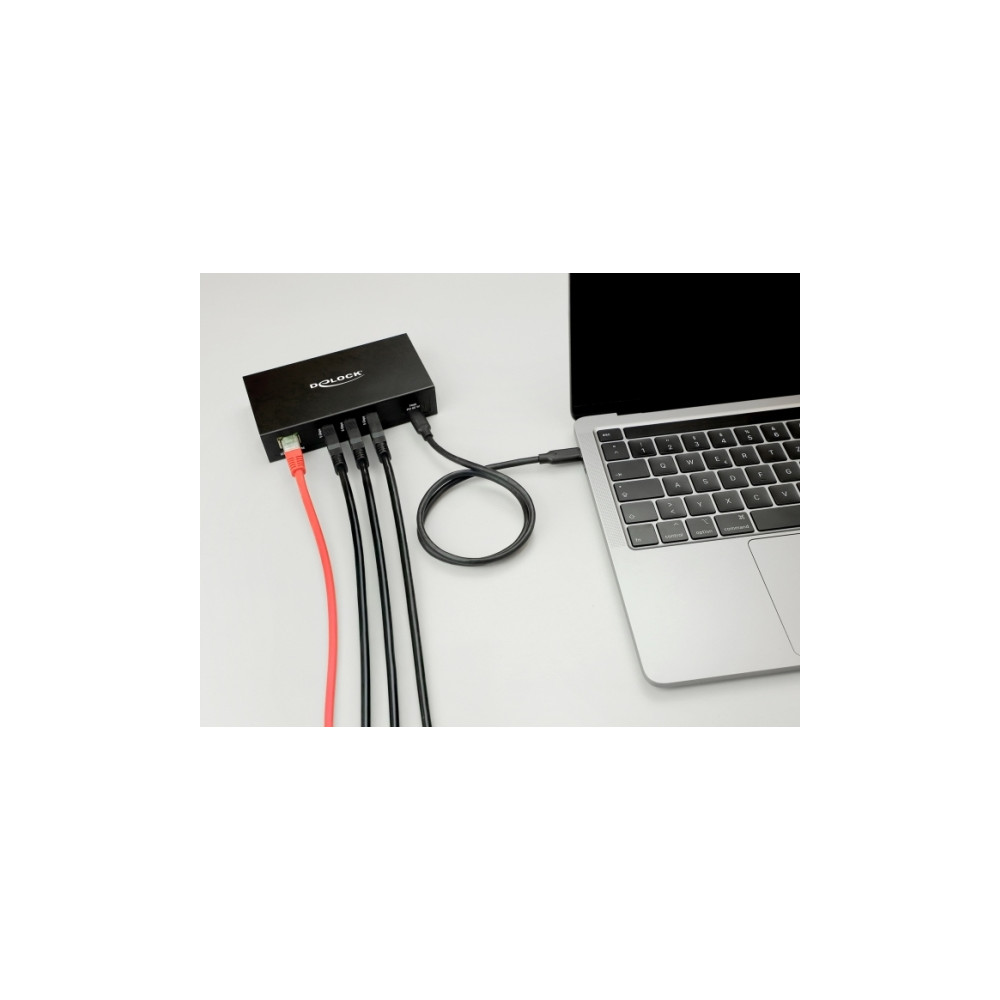 Produktbild för Delock - hubb - RJ45, 1.5 kV isolation - 3 portar
