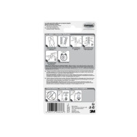 Produktbild för 3M 17091AWFGN, Utomhus, Verktygskrok, Transparent, Självhäft...