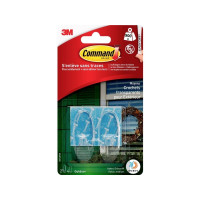 Produktbild för 3M 17091AWFGN, Utomhus, Verktygskrok, Transparent, Självhäft...