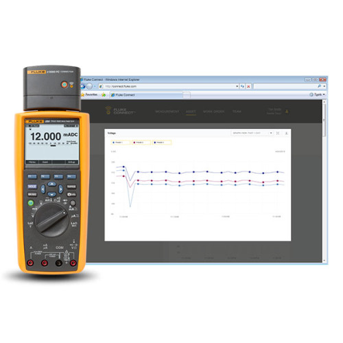 Fluke Fluke 3947801 Hand-multimeter digital Grafik-display, Datalo...