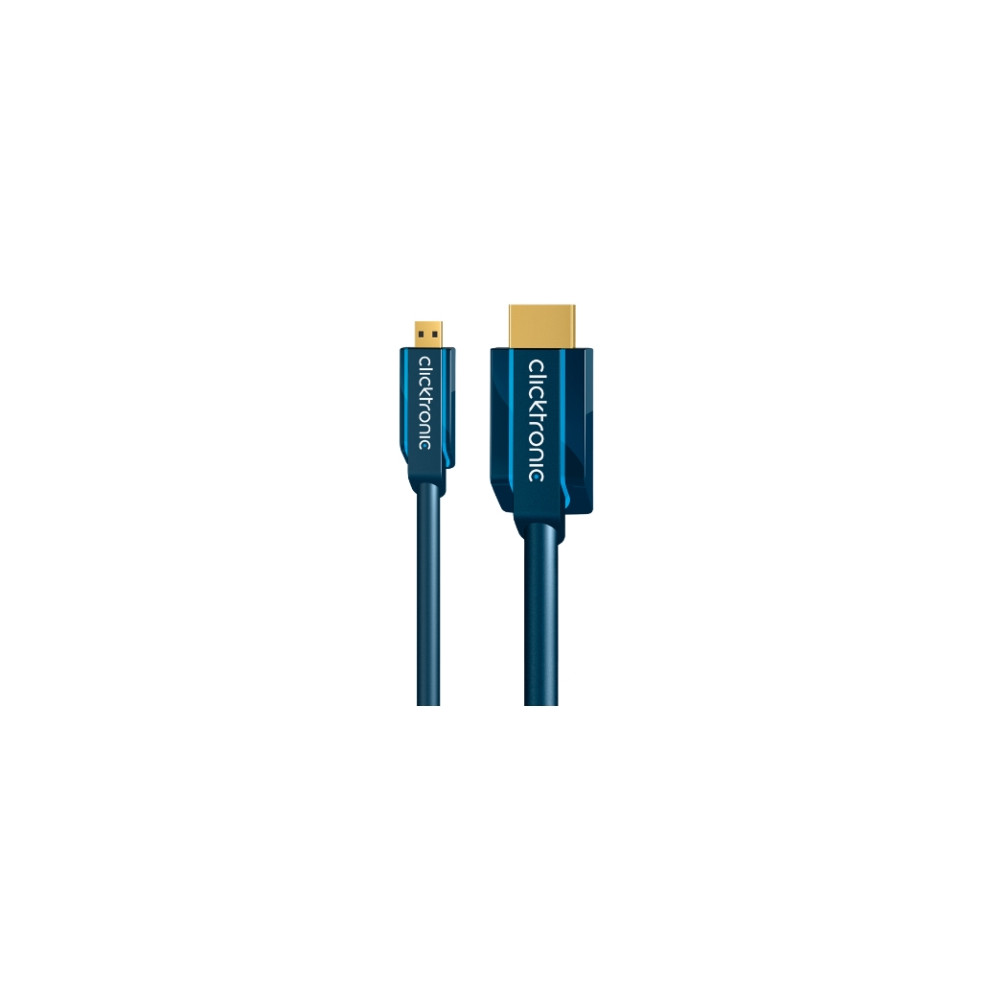 Produktbild för ClickTronic Casual Series HDMI-kabel med Ethernet - 5 m