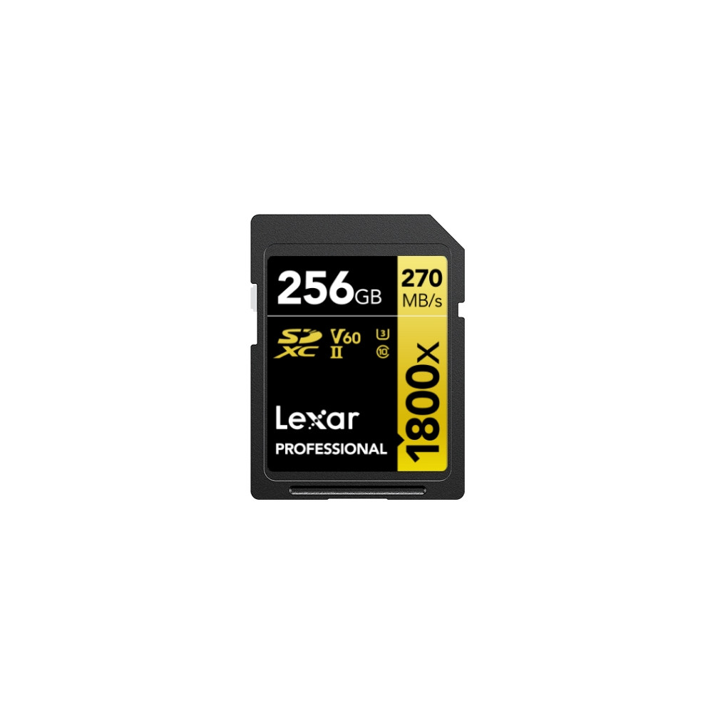 Produktbild för Lexar Professional GOLD Series - flash-minneskort - 256 GB - SDXC UHS-II