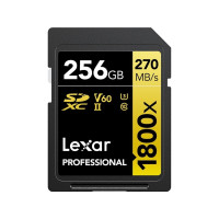 Produktbild för Lexar Professional GOLD Series - flash-minneskort - 256 GB - SDXC UHS-II