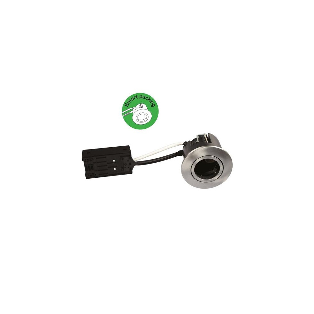 Produktbild för Luna Quick install 10-pack downlights ISO GU10 borstad alumi...